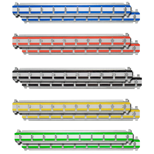Barska Labeled Key Racks with Hooks for Adjustable Key Cabinets (Numbered 201 to 300)