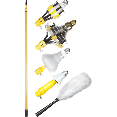 Bayco Products Light Bulb Changer Set with 3-Section Steel Pole 11'