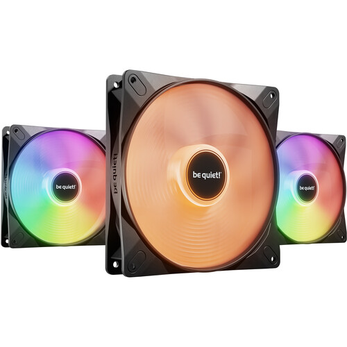 be quiet! Light Wings LX ARGB 140mm Fan (Black 3-Pack)