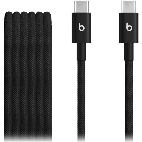 Beats by Dr. Dre USB-C Male to USB-C Male Woven Cable (Bolt Black 5')