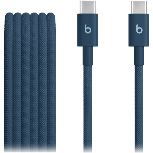 Beats by Dr. Dre USB-C Male to USB-C Male Woven Cable (Nitro Navy 5')