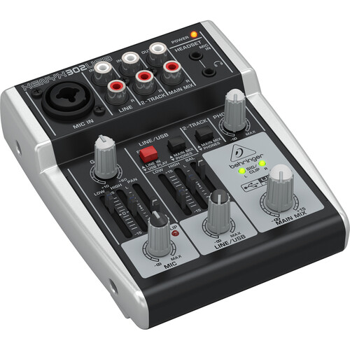 Behringer XENYX 302USB 5-Channel USB Mixer