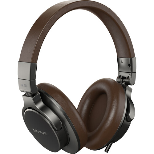 Behringer BH 470 Over-Ear Closed-Back Studio Monitoring Headphones (Brown/Silver)