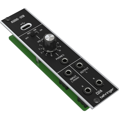 Behringer CU1A Ultralow Latency 2-In / 2-Out USB/Audio Interface Module for Eurorack (6 HP)