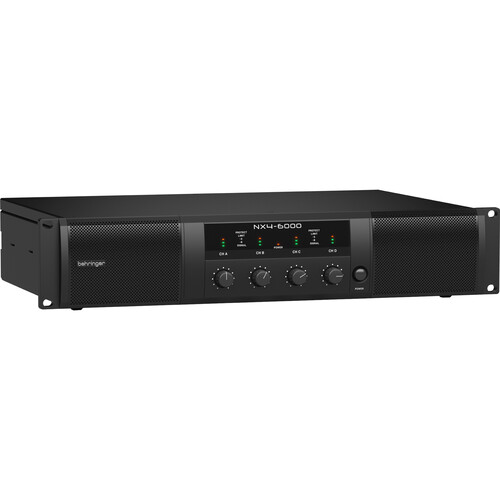 Behringer NX4-6000 4-Channel 6000W Amplifier with SmartSense Impedance Compensation