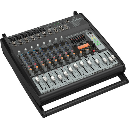 Behringer Europower PMP500 Powered 500W 16-Input Powered PA Mixer with Klark Teknik FX and Feedback Eliminator