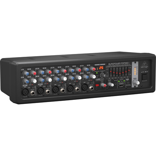 Behringer Europower PMP550M Powered 500W 5-Channel PA Mixer with Klark Teknik Effects