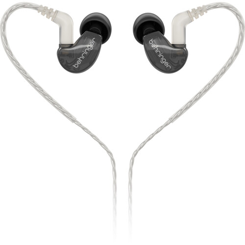 Behringer SD251-CK In-Ear Monitor Earphones (Black and Clear)