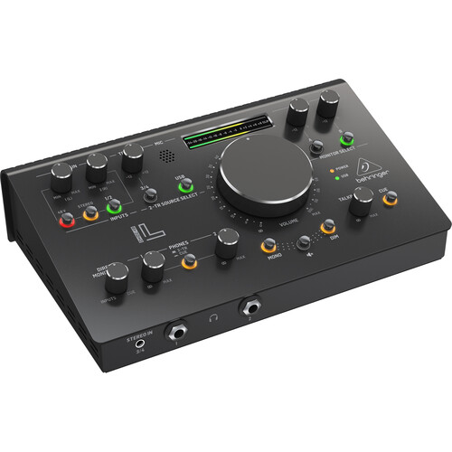 Behringer STUDIO L High-End Studio Control and Communication Center with Mic Preamps 2x2 USB Audio Interface and Stereo VCA