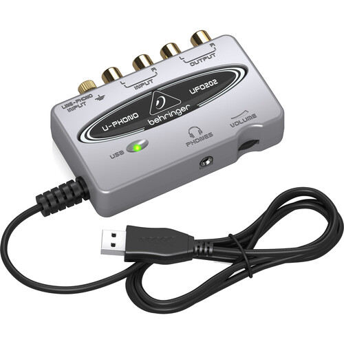 Behringer U-PHONO UFO202 USB Audio Interface with Phono Preamp