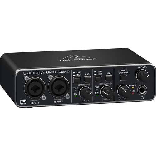 Behringer UMC202HD 2x2 Desktop USB Audio Interface