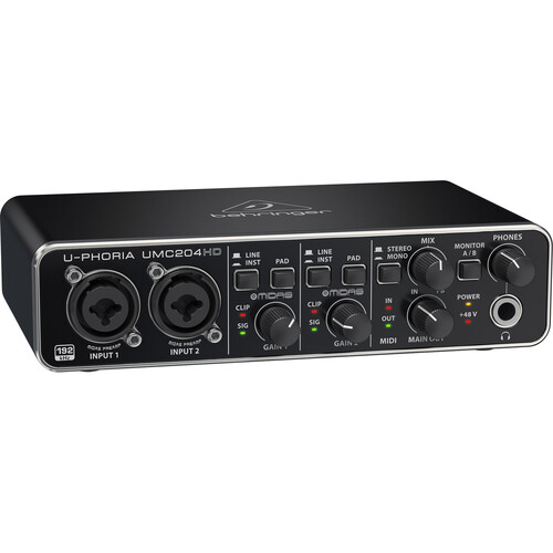 Behringer UMC204HD 2x4 Desktop USB Audio Interface