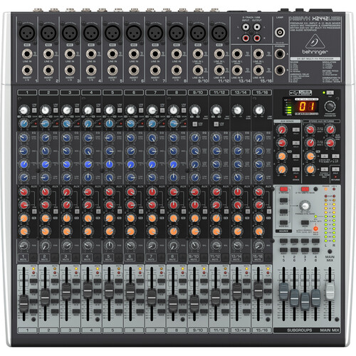 Behringer XENYX X2442USB Premium Analog 24-Input Mixer with Multi-FX and USB Audio Interface