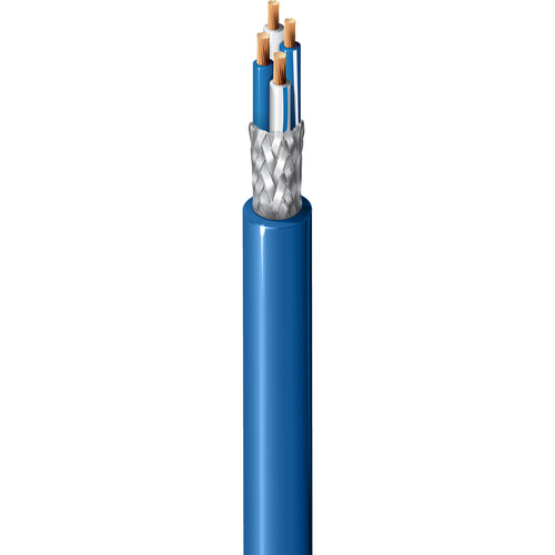 Belden Star Quad Microphone Cable (1000' Blue)