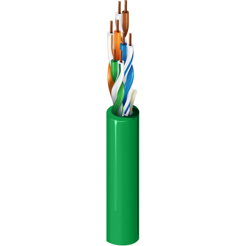 Belden 1585A 4-Pair 24 AWG Cat 5e U/UTP Plenum-CMP Cable (1000' Green)