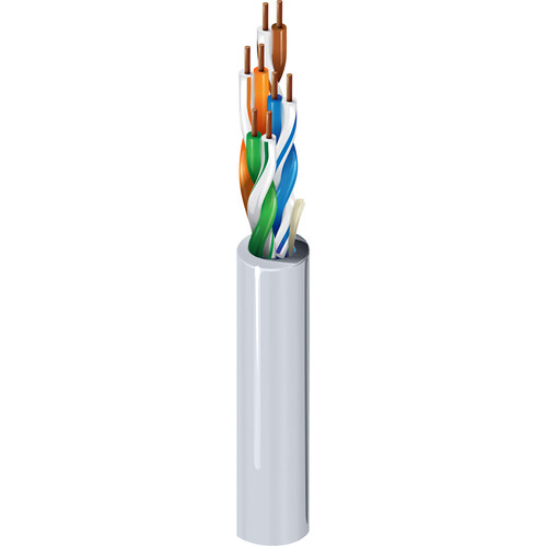 Belden 1585A 4-Pair 24 AWG Cat 5e U/UTP Plenum-CMP Cable (1000' White)