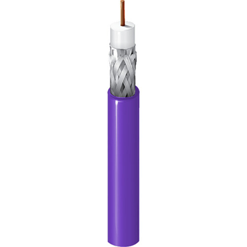 Belden 1695A RG6 Plenum SDI/HDTV Coaxial Cable (Violet 1000')