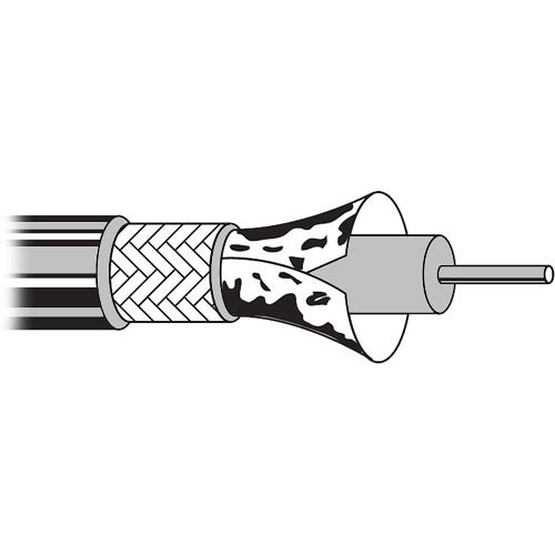 Belden 1695A RG6 Plenum SDI/HDTV Coaxial Cable (Light Blue 500')