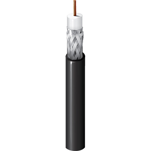 Belden 1695A RG6 Plenum SDI/HDTV Coaxial Cable (Black 500')