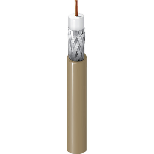 Belden 1695A RG6 Plenum SDI/HDTV Coaxial Cable (Natural 500')