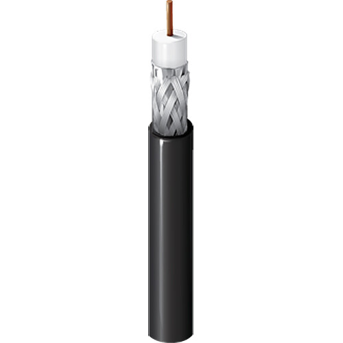 Belden 1855A 23 AWG Miniature Video Coax Cable (500' Black)