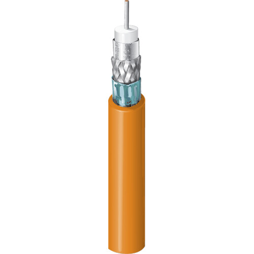 Belden 4731R UHD 4K 12G-SDI RG-11 14 AWG Coax Cable (1000' Orange)