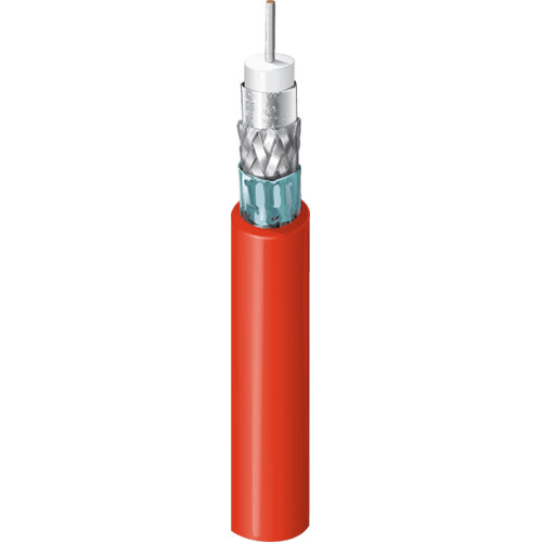 Belden 4731R UHD 4K 12G-SDI RG-11 14 AWG Coax Cable (1000' Red)