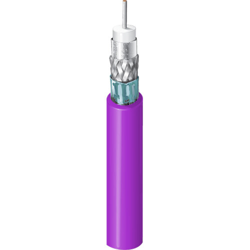 Belden 4731R UHD 4K 12G-SDI RG-11 14 AWG Coax Cable (1000' Violet)