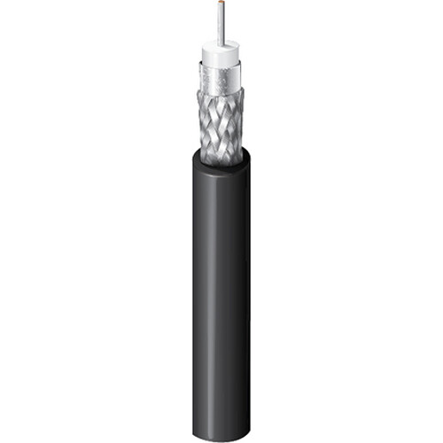 Belden 12G-SDI 75-Ohm UHD 4K Mini Coax Video Cable (1000' Black)