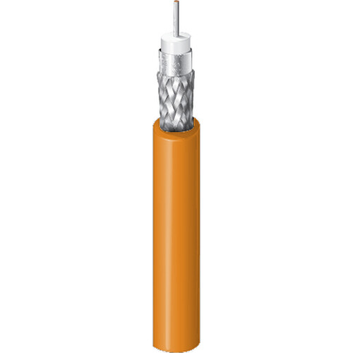 Belden 12G-SDI 75-Ohm UHD 4K Mini Coax Video Cable (1000' Orange)