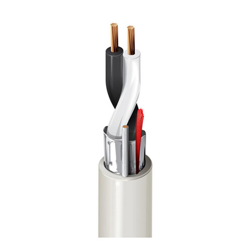 Belden 6100FE Security & Sound 2-Conductor 14 AWG BC Shielded CL2P Cable (1000' Natural UnReel)