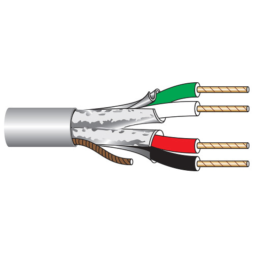 Belden Analog Audio and Control 22 AWG 4 Conductor 2 Twisted Pair Cable (Reeled 500')