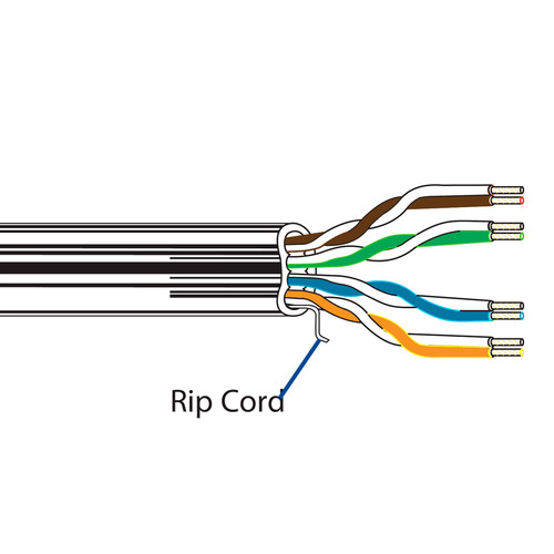 Belden 1872A Multi-Conductor - Enhanced Cat 6 Bonded - Pair Cable 1000' (Black)