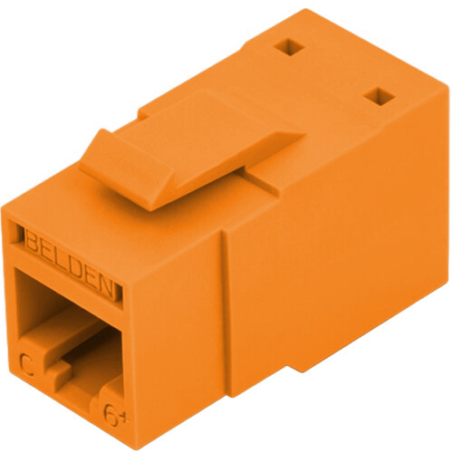Belden REVConnect CAT6+ UTP Modular Jack (T568 A/B Orange 24-Pack)