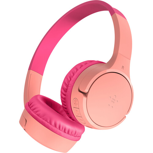 Belkin SoundForm Mini Wireless On-Ear Headphones for Kids (Gen 2 Pink)