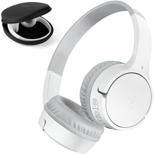 Belkin SoundForm Mini Wireless On-Ear Headphones for Kids (Gen 2 White)