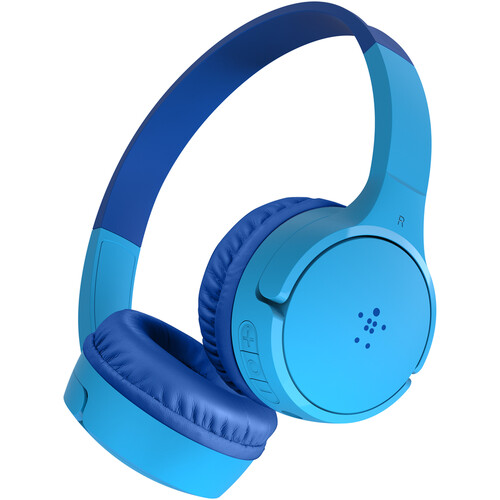 Belkin SoundForm Mini Wireless On-Ear Headphones for Kids (Blue USB-C)