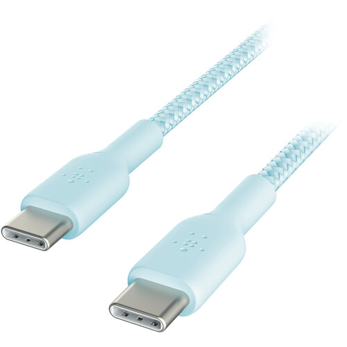 Belkin BoostCharge Braided 60W USB-C Cable (Blue 6.6')