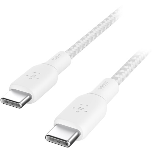 Belkin BoostCharge Braided USB-C Cable (10' White)