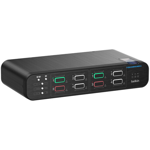 Belkin 4:2 DisplayPort MultiClave Secure KVM with CAC