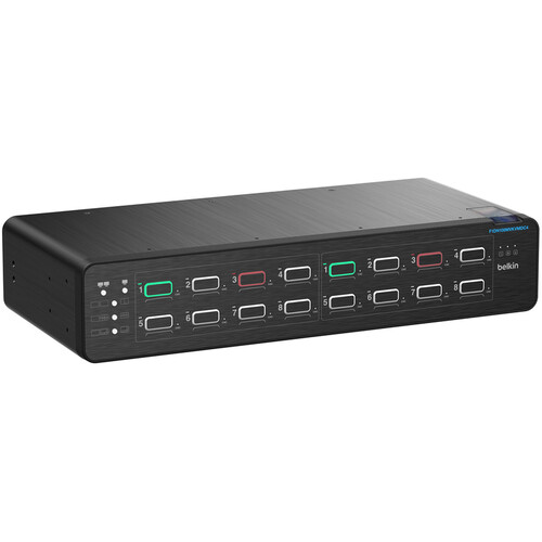 Belkin 8:2 DisplayPort MultiClave Secure KVM with CAC