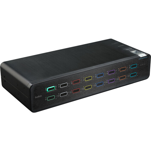 Belkin Universal 2nd Gen 16-Port Single-Head Secure KVM Switch with CAC