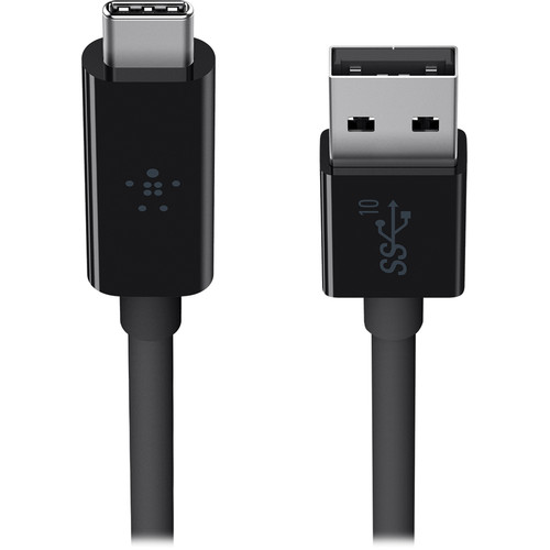 Belkin SuperSpeed+ USB 3.1 Type-A to Type-C Cable (3' Black)