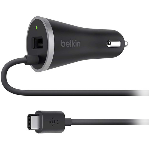 Belkin USB TypeC Car Charger with USB TypeA Port