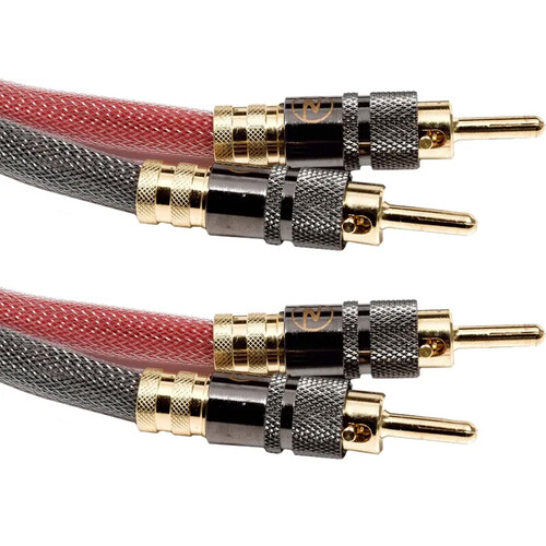 Benchmark Locking Banana to Locking Banana 2-Pole Starquad Cable (Mono 6')