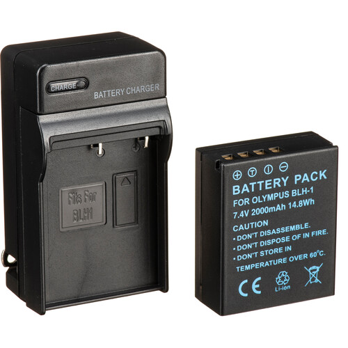 Bescor BLH1 Battery Charger Coupler AC Adapter & D-Tap Adapter Kit for Select Olympus Cameras