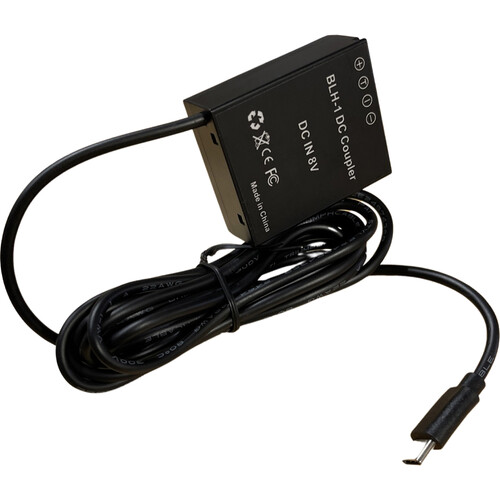 Bescor Olympus-Style BLH-1 Dummy Battery with USB Type-C Power Input Connector