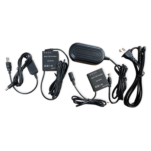 Bescor BLH-1 Dummy Battery with USB Type-C AC Adapter to Dummy Battery and D-Tap to 8 VDC Converter Kit