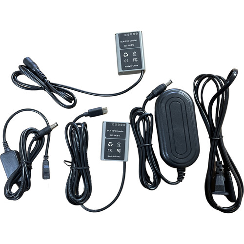 Bescor BLN-1 Dummy Battery with USB Type-C AC Adapter to Dummy Battery and USB Type-A to 8 VDC Converter Kit