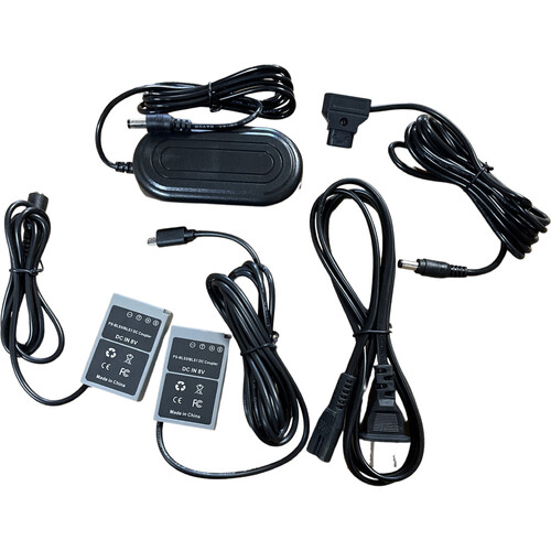Bescor BLS-50 Dummy Battery with USB Type-C AC Adapter to Dummy Battery and D-Tap to 8 VDC Converter Kit